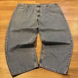 Levis 560 Jeans Mens 50x29 (Fits 48x29) Blue Denim Loose Comfort Baggy Taper Y2K